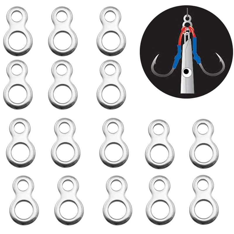 10-50 Stück Edelstahl Angeln M – Fishing Lure Accessories Bewertung und Preis